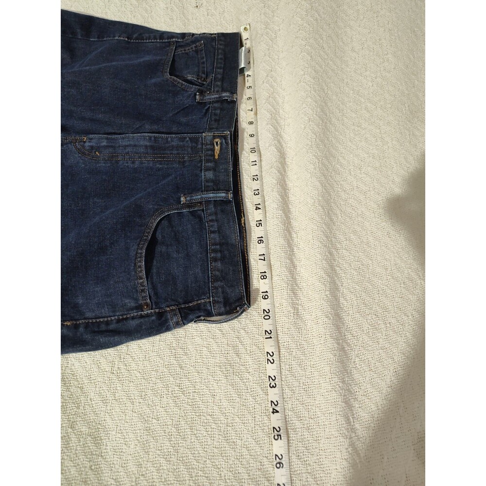 Levi’s 569 Jeans Men’s 38x32 Straight Leg Dark Wash Denim Zip Patch Pockets - Picture 10 of 11